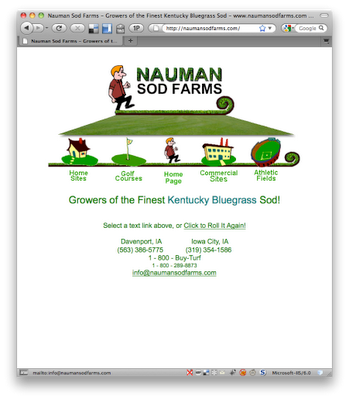 Nauman Sod Farms - Webpage Example