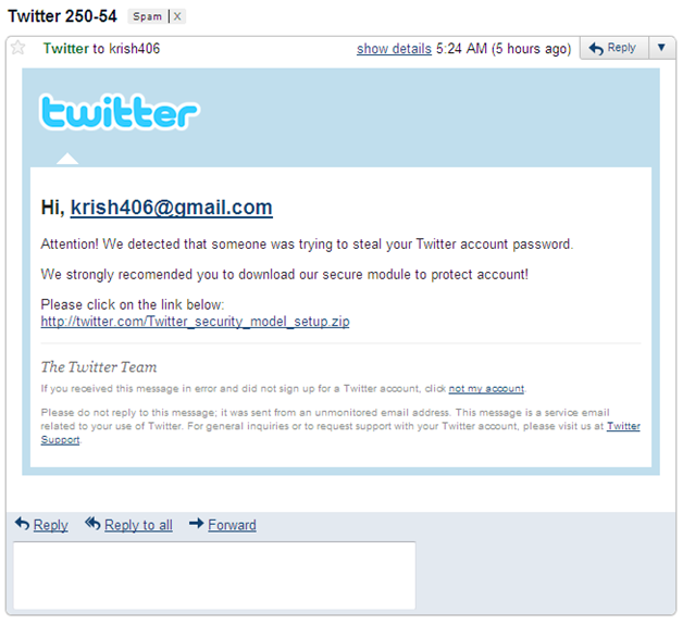 Malware and Phishing for Twitter Users