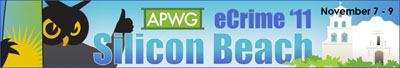 Anti-Phishing Working Group (APWG) - eCrime 2011 Summit logo - Silicon Valley - San Diego
