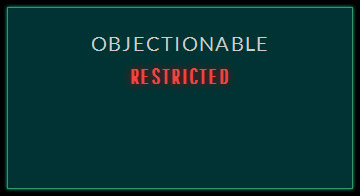 zvelo's Objectionable data set within the zveloDB URL database with a value of "Restricted" due to inappropriate content detected on a malicious website.