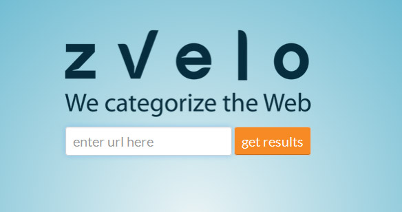 zvelo's URL checker featured on the homepage of zvelo.com